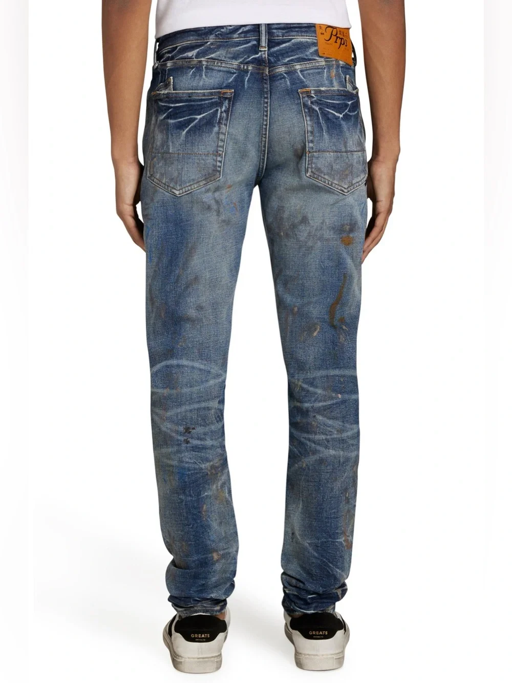 New PRPS Cayenne Freeboard Jeans Painter Wash Splatter Sz 36